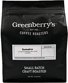 Greenberry’s Whole bean coffee Sumatra – small-batch, hand-roasted craft coffee from the heart of the Blue Ridge Mountains of Charlottesville, VA. Central Virginia’s oldest continuously running coffee roaster, since 1992.