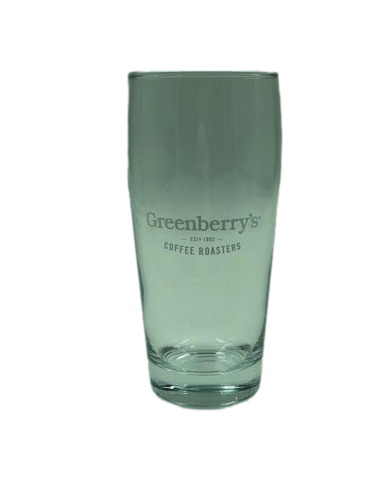 Greenberry’s Coffee Pint Glass– small-batch, hand-roasted craft coffee from the heart of the Blue Ridge Mountains of Charlottesville, VA. Central Virginia’s oldest continuously running coffee roaster, since 1992.