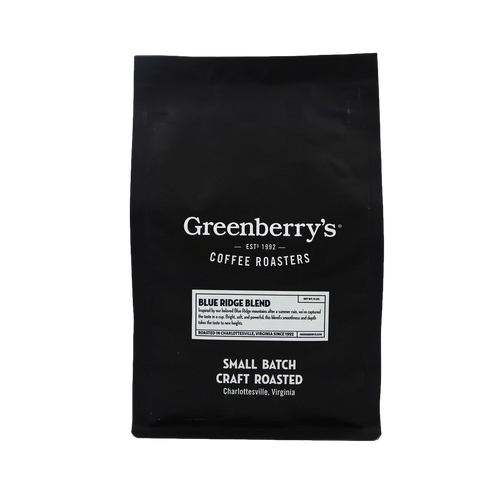 Greenberry’s Whole Bean Coffee Blue Ridge Blend – small-batch, hand-roasted craft coffee from the heart of the Blue Ridge Mountains of Charlottesville, VA. Central Virginia’s oldest continuously running coffee roaster, since 1992.